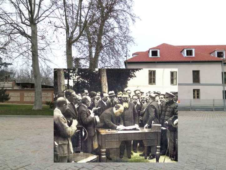 Acto de entrega de la Casa de Campo al Ayuntamiento de Madrid