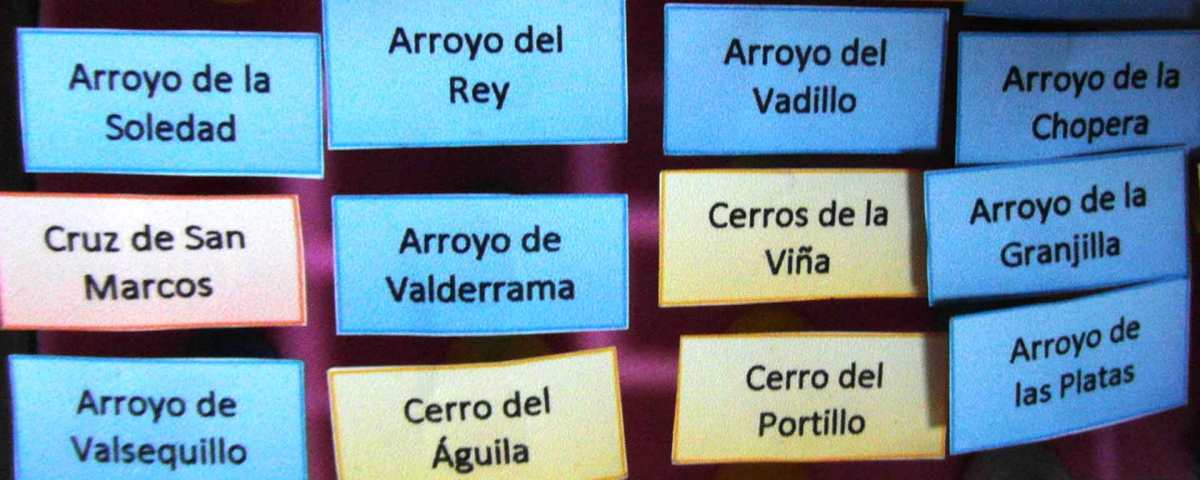 Los nombres en la Casa de Campo